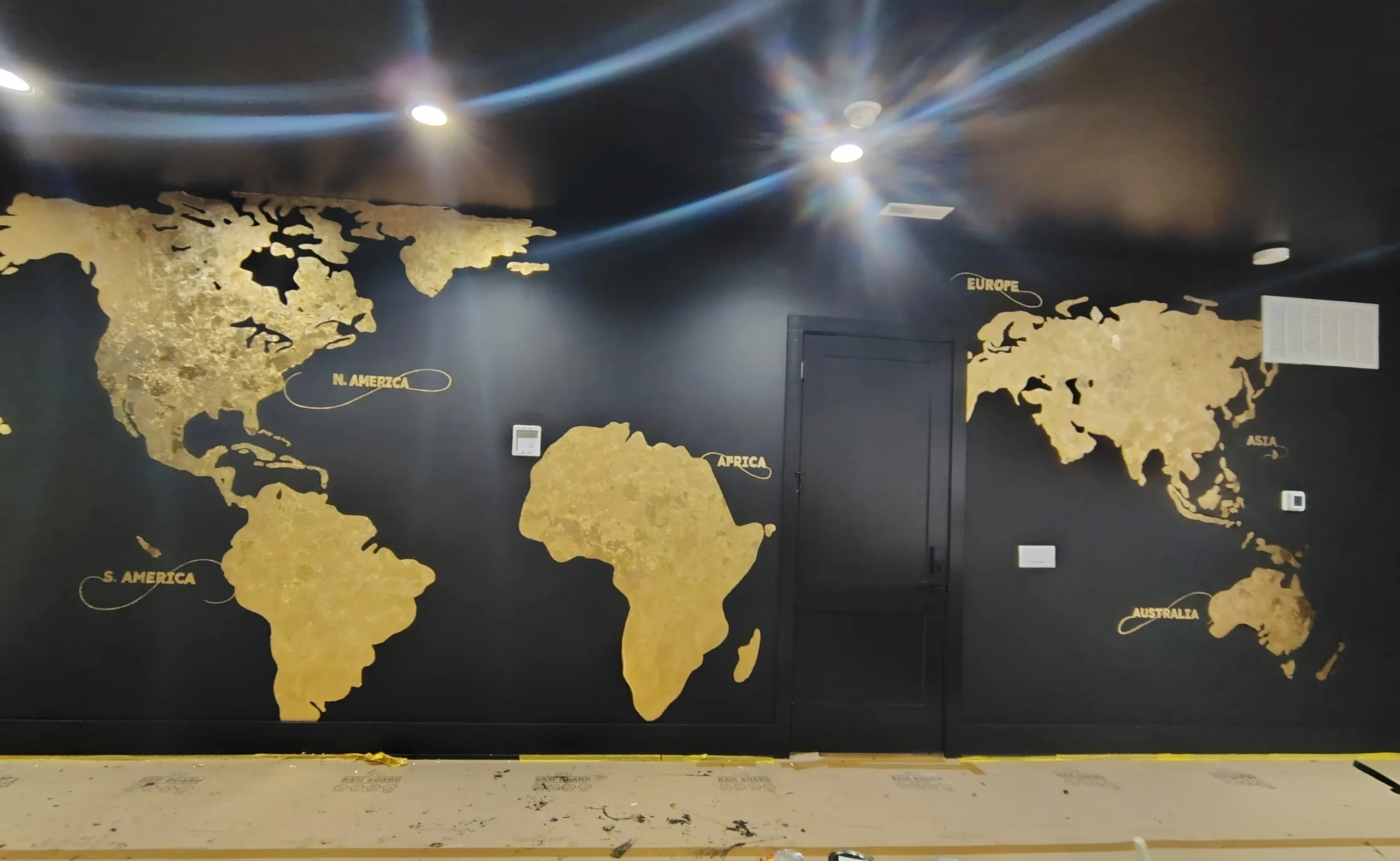 World Travelers mural, view 1
